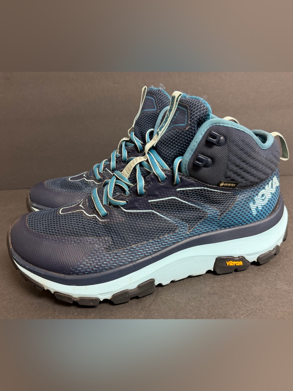 Hoka One One TOA GTX  Gore-Tex Women's Size 9.5 Hiking Boots Blue